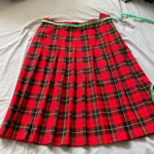 Pendleton wool skirt authentic Wallace Tartan size 20w red